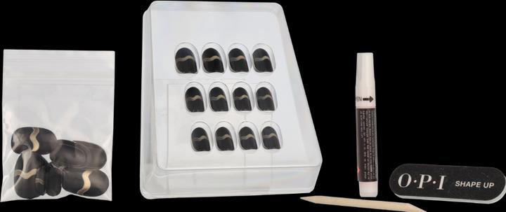Actual product image OPI Xpress/On Nail Art (Black, gold coloured, Colour paint)
