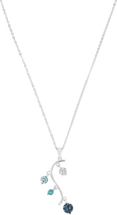 Immagine prodotto Amor Halsschmuck für Damen, 925 Sterling Silber, Kristallglas (Argento 925, 42 cm)