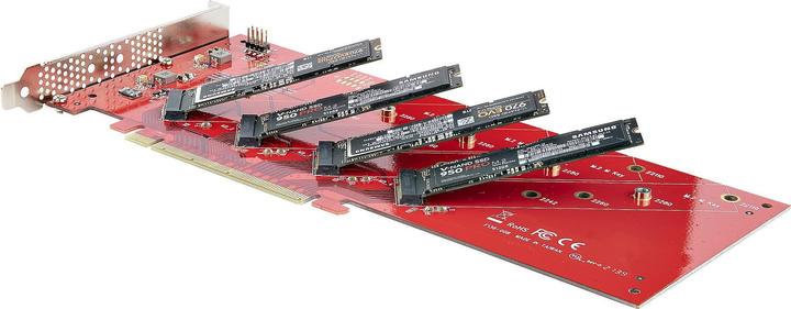 Image du produit StarTech Adaptateur Quad M.2 PCIe