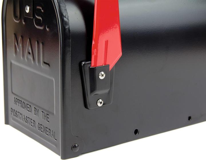 Image du produit Dema Alu American Mailbox Postkasten US Briefkasten mech. Postmelder Retro Schwarz