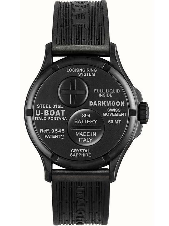 Actual product image U-Boat 9545 Darkmoon Black PVD men's watch 40mm 5ATM (Analogue wristwatch, 40 mm)