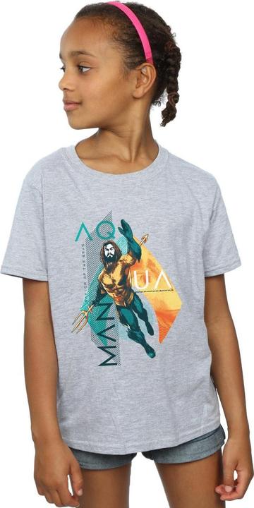 Immagine prodotto Aquaman Tropical Icon Maglietta Ragazze (140, 146)