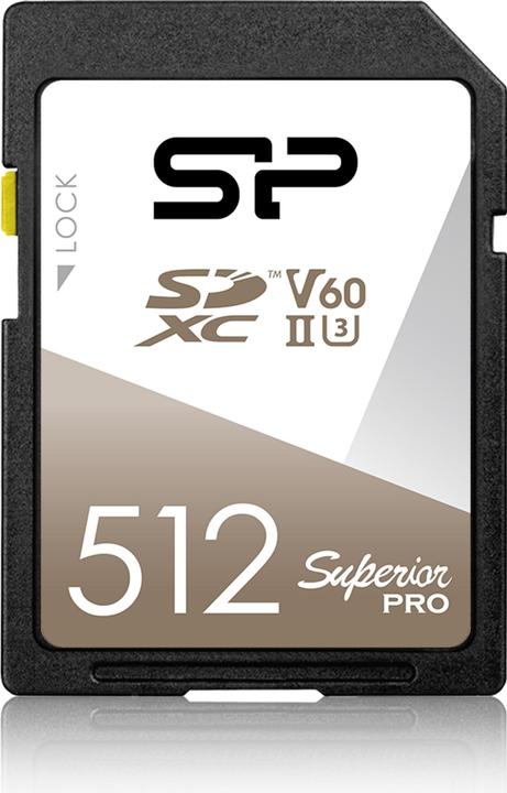 Silicon Power memory card SDXC Superior Pro UHS-II (512 GB, SDXC, U3, UHS-II)