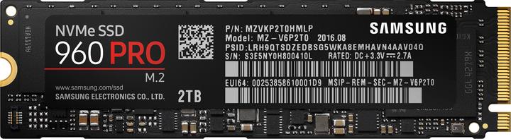 Samsung 960 Pro (2000 GB, M.2)