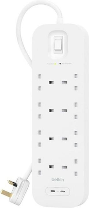 Actual product image Belkin Surge Protection with USB C 8 Outlet Dual USB C 30w PD (8 x, CEE 7/5, 2 m)