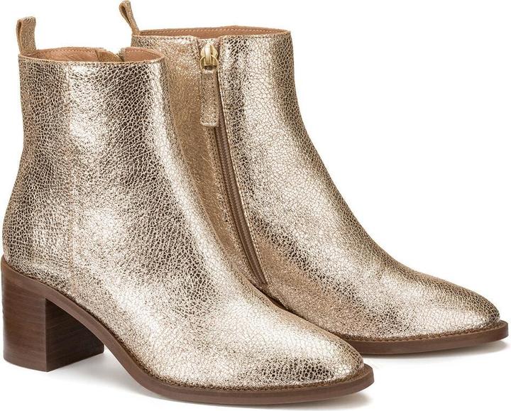 Produktbild La Redoute Collections Lederboots mit breitem Absatz (38)