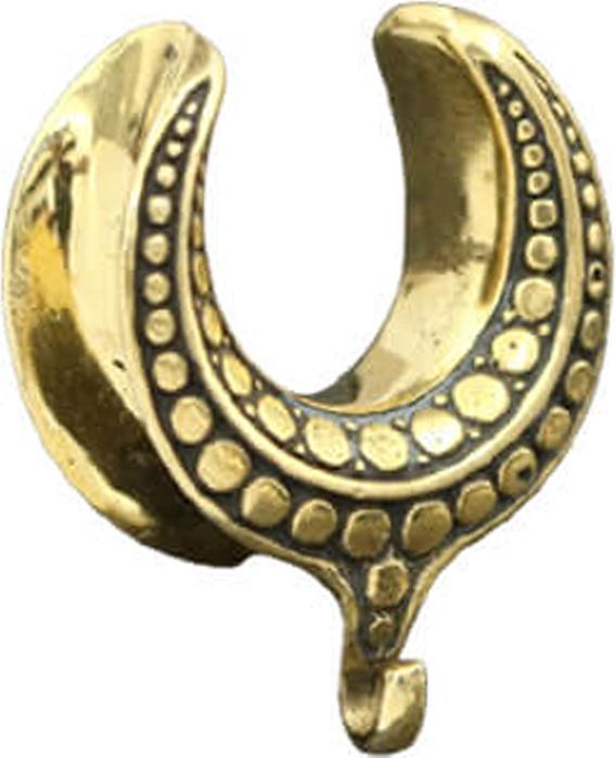 Star Piercing Sattel vergoldet gepunktet Ring für Anhänger (Messing)