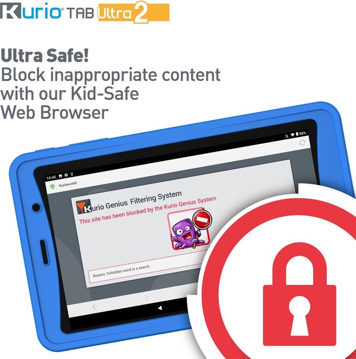 Productafbeelding KD Toys Kurio Tab Ultra 2 blauw (Frans, Italiaans, Duits)
