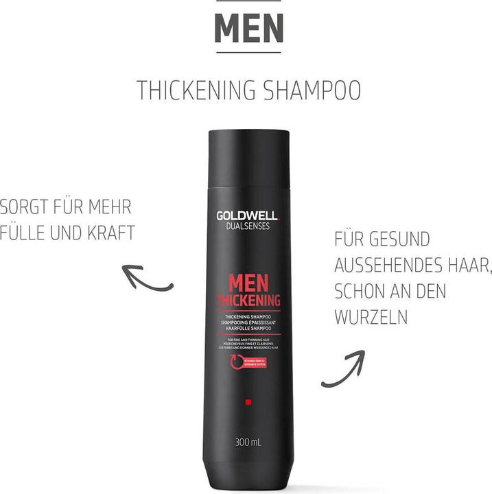 Immagine prodotto Goldwell Shampoo ispessente Dualsenses Men (300 ml, Shampoo liquido)