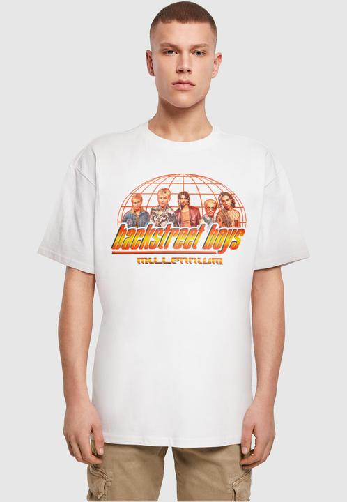 Actual product image Merchcode Backstreet Boys - Millenium Globe Heavy Oversize Tee-BY102 - 112243 (S)