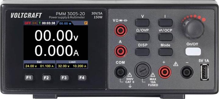 Produktbild Voltcraft PMM 3005-20 Multimeter und Netzgerät digital CAT II 600 V Anzeige (C (CAT II 600V)