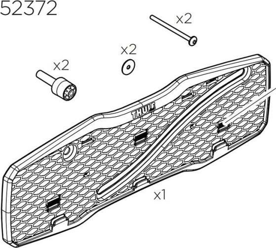 Thule Number plate holder kit