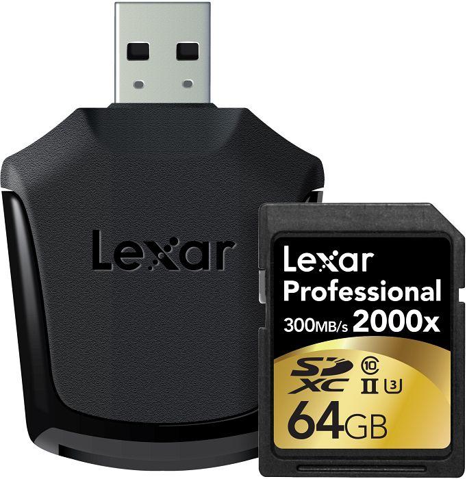 Image du produit Lexar Sdxc (64 Go, SDXC, U3, UHS-II)