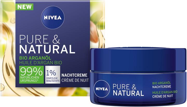 Actual product image NIVEA Pure & Natural Organic Argan Oil (50 ml, Night cream)