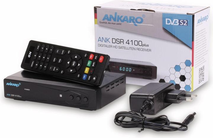 Actual product image Ankaro DVB-S HDTV Receiver DSR 4100plus with PVR (DVB-S, CI+ slot)