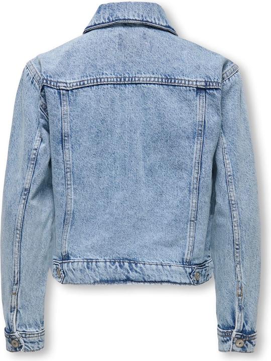Produktbild Only Kapuze mit Kordelzug Ärmelbündchen mit Knopf Tief angesetzte Schulter Jacke Jeansjacke (158)