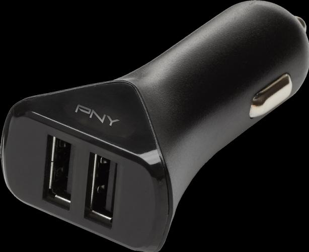 Image du produit PNY Dual USB Car Charger Black