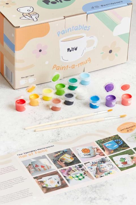 Produktbild Pott'd Keramik-Bemalen-Set mit Tassen