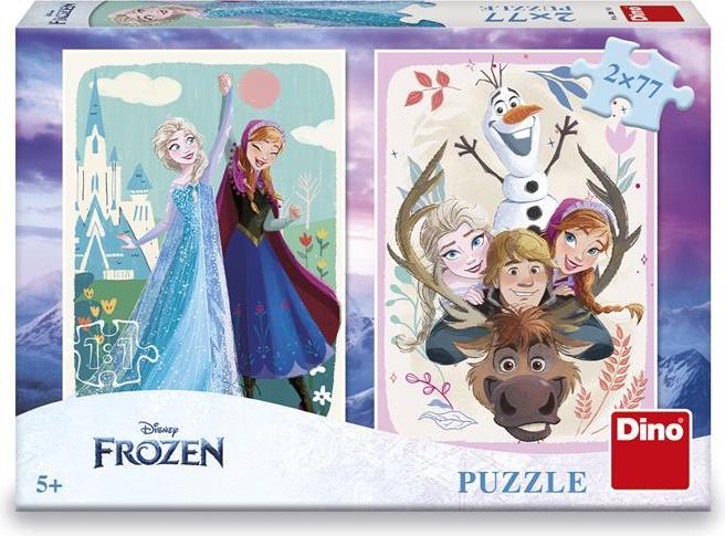 Dino Puzzle Eisreich: Anna und Elsa 2x77 Teile (77 pieces)