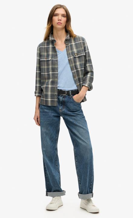 Actual product image Superdry Studios Slub Emb Vee Tee (10)