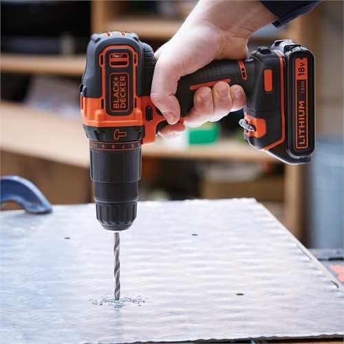 Actual product image Black & Decker & Decker BDC718AS2F Drilling Machine Without Key (Rechargeable battery operated)
