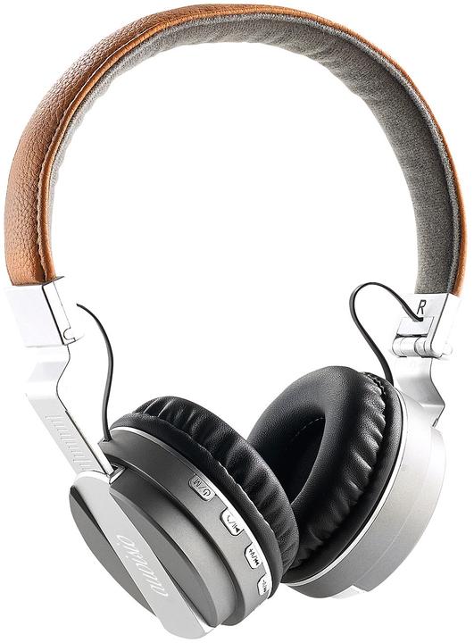 Produktbild Auvisio Faltbarer On-Ear-Kopfhörer mit Bluetooth und Freisprech-Funktion (5 h, Kabellos, Kabelgebunden)