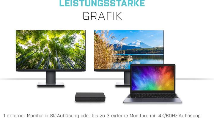 Productafbeelding i-tec TB3CDUALDPDOCKPDCH + PD 85W (Thunderbolt, 269 Havens)