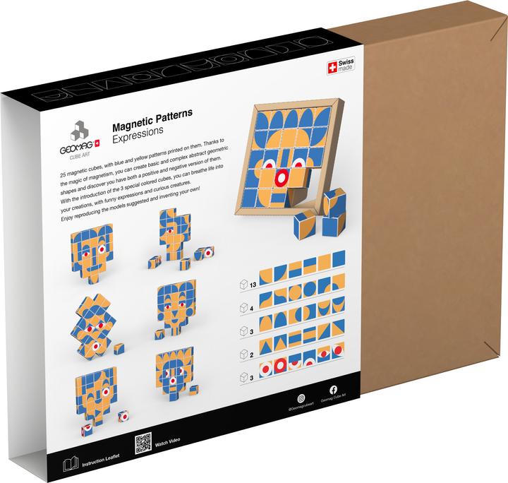 Actual product image Geomag Magicube Art Pattern 25 pcs