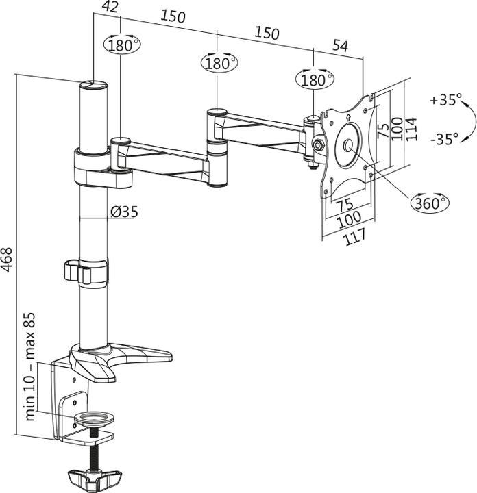 Image du produit LogiLink Support de table (Tables, 27.01")