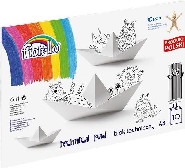 Actual product image GrandHall Technischer Block A4/10K weiss FIORELLO (A4)