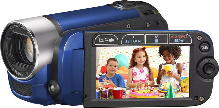 Canon Legria FS306, Flash Camcorder, 37x Zoom, Blau (37 x)