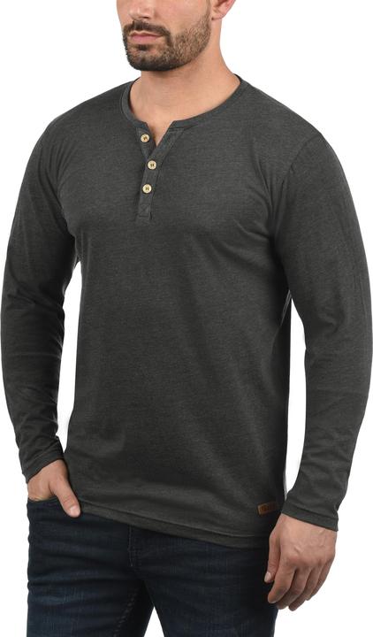 Immagine prodotto Solid Volko Maglia Maglie A Maniche Lunghe Da Uomo Con Collo Grandad (M)