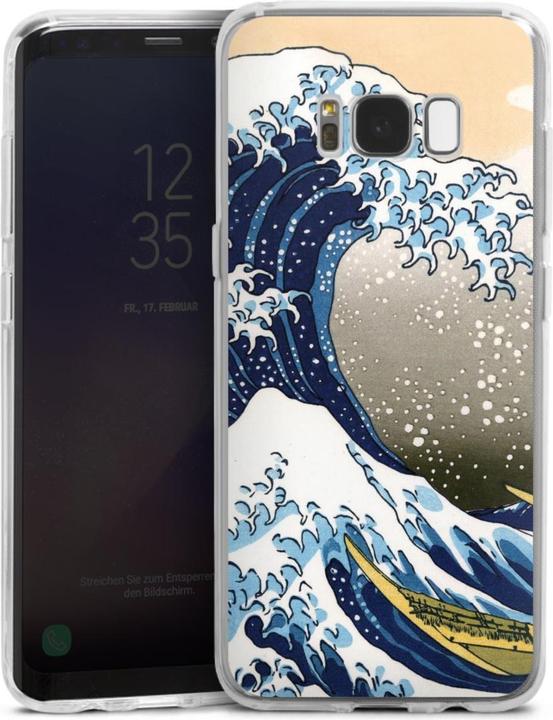 Produktbild DeinDesign Silikon Hülle für Samsung Galaxy S8 Handyhülle Case Smartphone Schutzhülle Die grosse Welle vor (Samsung Galaxy S8)
