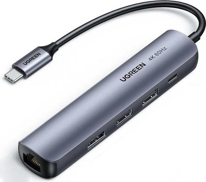 Actual product image Ugreen USB-C to 2x USB-A (USB-C, 5 Ports)