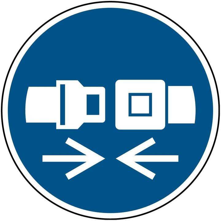 Actual product image Brady ISO safety sign - Use safety belt