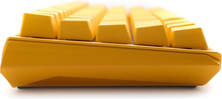 Actual product image Ducky One 3 yellow mini gaming keyboard, RGB LED - MX-Silent-Red (DE, Cable)