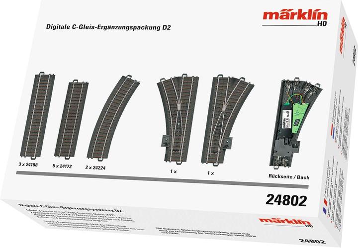 Produktbild Märklin Digitale C-Gleis-Ergänzungspackung D2 (Spur H0)