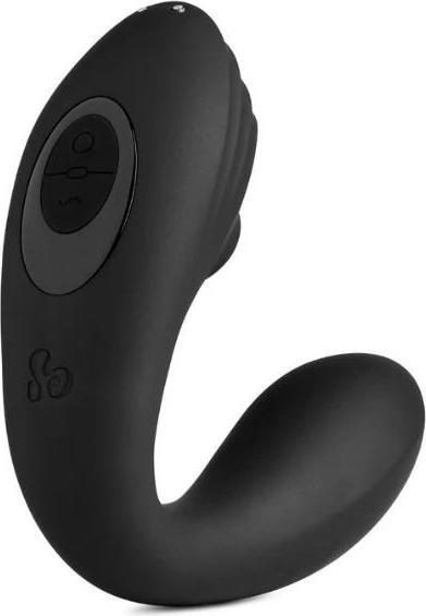 Actual product image So Divine Pearl Vibe G-spot Suction Simulator - Black