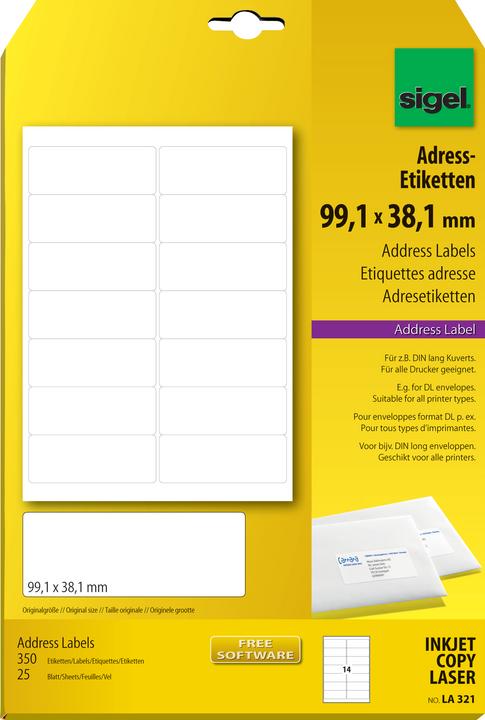 Produktbild Sigel Adress-Etiketten