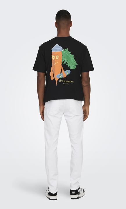 Actual product image Only & Sons ONSLoom White Slim Fit Jeans (32)