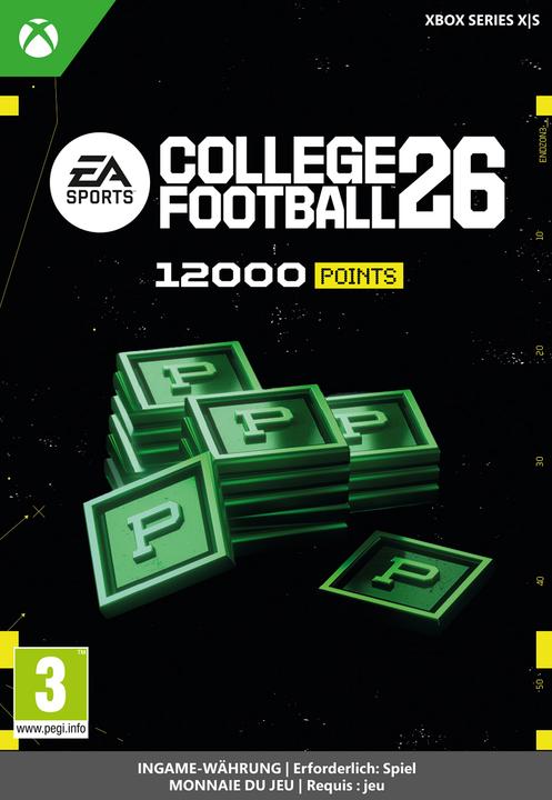 Actual product image Microsoft XBOX College Football 26: 12000 Points Download Code (Windows)