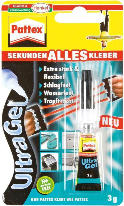 Produktbild Pattex Sekundenkleber Ultra Gel (3 g, 3 ml)