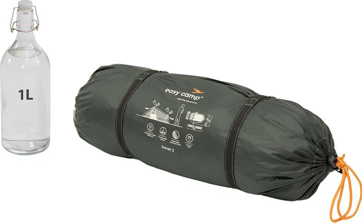 Produktbild Easy Camp Tunnelzelt Sarek 2 (dunkelgr?n/orange, Modell 2025) (Tunnelzelt, 2.20 kg, 2 Personen)