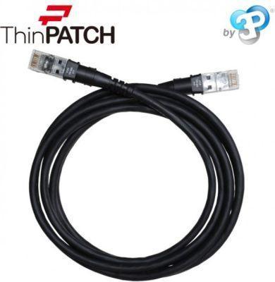 Produktbild PatchSee Patchkabel ThinPatch FTP CAT 6a schwarz 1,8m (U/UTP, CAT6a, 1.80 m)