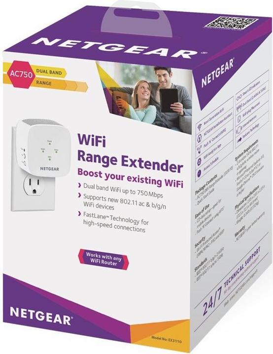Actual product image Netgear EX3110 (450 Mbit/s, 300 Mbit/s)