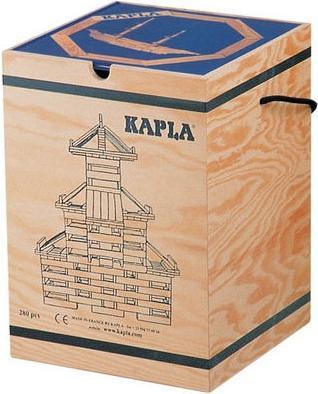 Produktbild Kapla - Blank - Constructiespeelgoed - Blauw Voorbeeldboek - 280 Plankjes