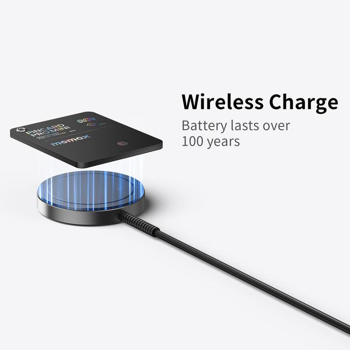 Produktbild Momax PinCard Pro Mini Rechargeable Find My Tracker