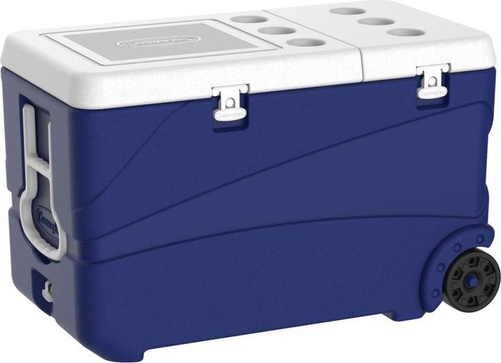 Produktbild Linum Transportbox isoliert blau 65lt mit Rollen und Deckel (65 l)