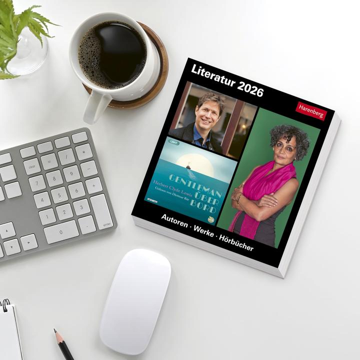 Produktbild Harenberg Literatur Tagesabreisskalender 2026 - Kulturkalender - Autoren, Werke, Hörbücher (Deutsch)