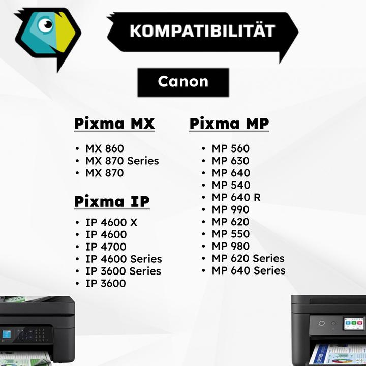 Produktbild Inkadoo Druckerpatronen kompatibel zu Canon 2932B001 / PGI-520PGBK Tintenpatrone, schwarz Schwarz (BK)